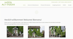 Desktop Screenshot of hotelaltstocks.de