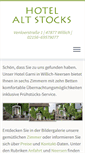Mobile Screenshot of hotelaltstocks.de